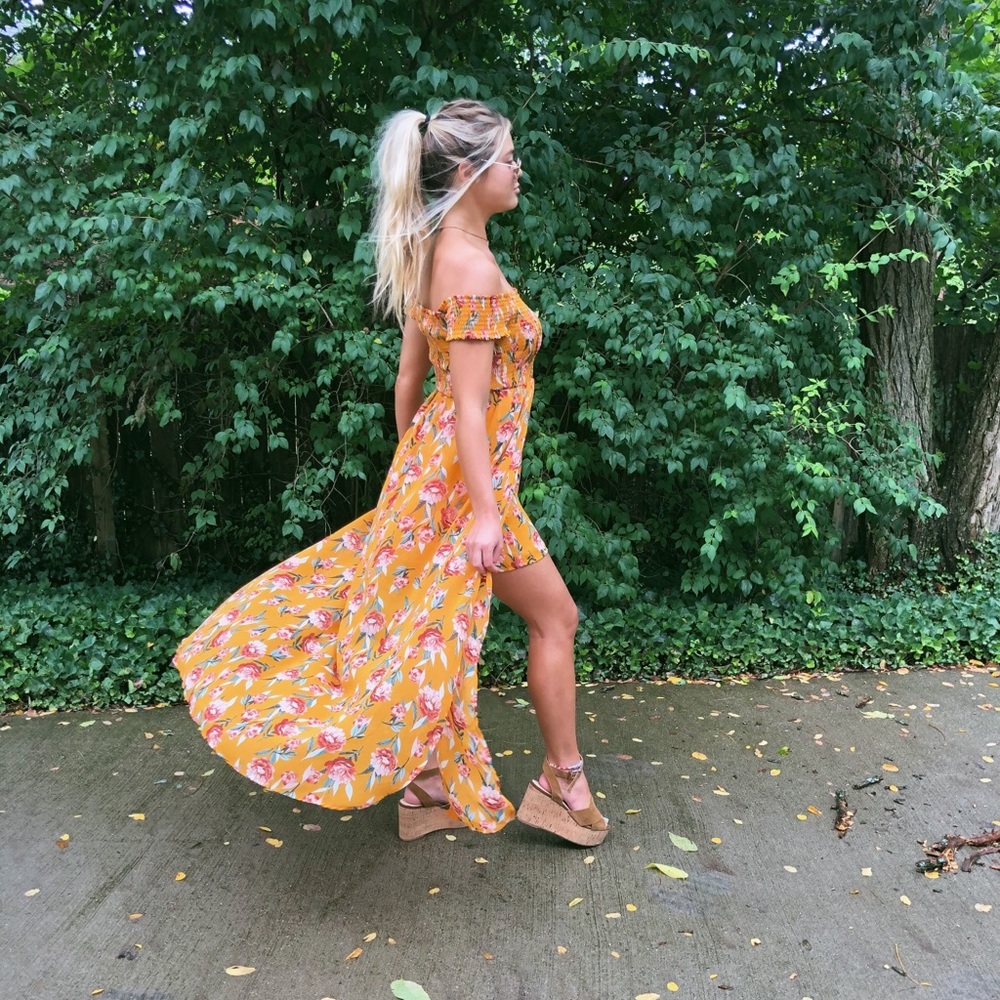 Floral print dress